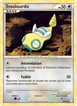 Carte Pokémon Insolourdo