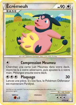 Carte Pokémon Écrémeuh