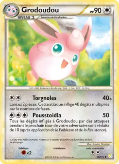 Photo carte Pokemon Grodoudou HeartGold SoulSilver 56/123