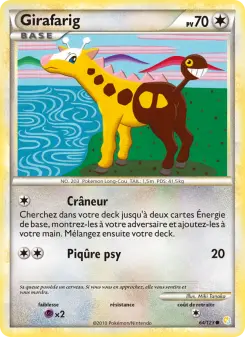 Carte Pokémon Girafarig