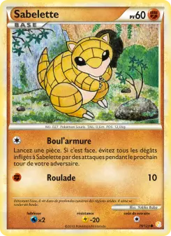 Carte Pokémon Sabelette