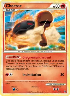 Photo carte Pokemon Chartor Déchaînement 25/95