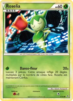 Photo carte Pokemon Roselia Déchaînement 61/95