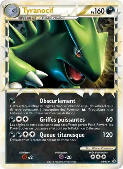 Photo carte Pokemon Tyranocif Déchaînement 88/95
