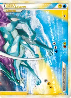Carte Pokémon Raikou & Suicune LÉGENDE (bas)