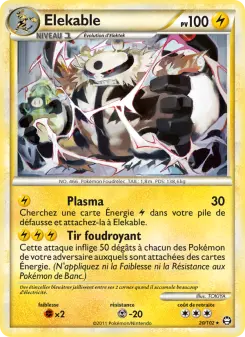 Carte Pokémon Elekable