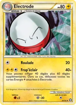 Photo carte Pokemon Electrode Triomphant 34/102