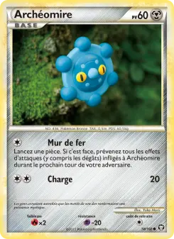 Carte Pokémon Archéomire