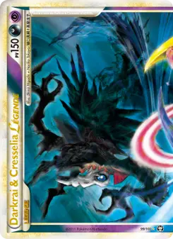 Carte Pokémon Darkrai & Cresselia LÉGENDE