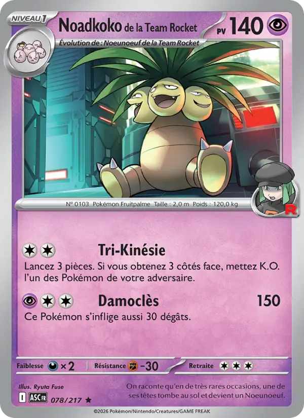 Noadkoko de la Team Rocket card image