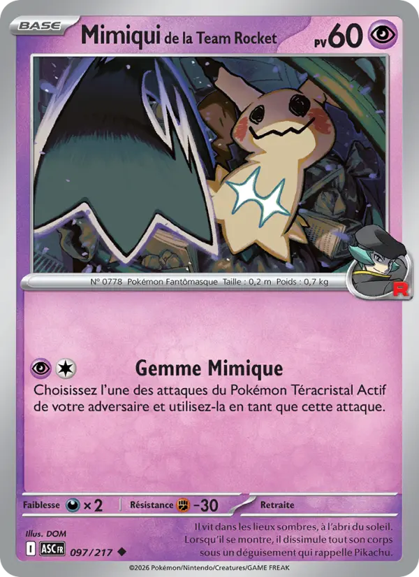 Mimiqui de la Team Rocket card image