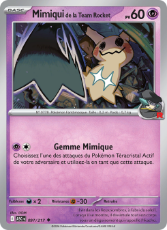 Mimiqui de la Team Rocket from Héros Transcendants