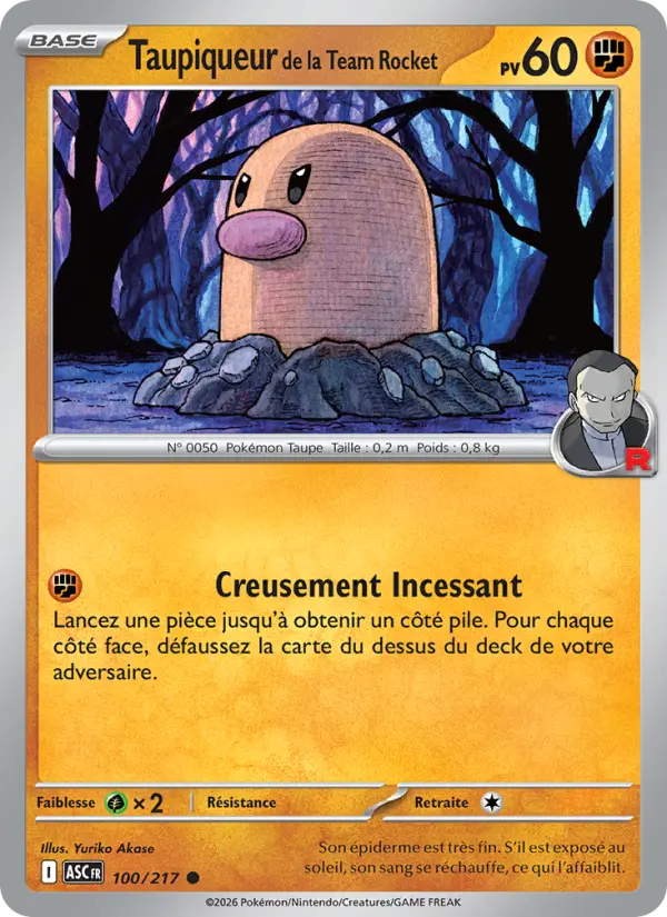 Taupiqueur de la Team Rocket card image