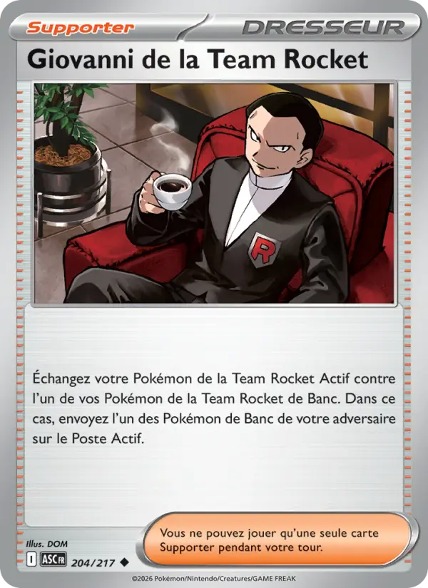 Giovanni de la Team Rocket card image
