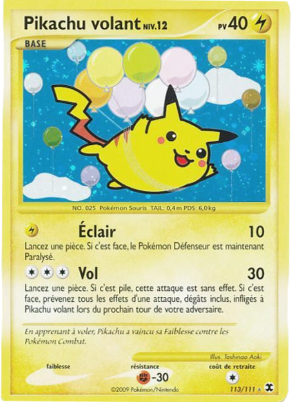 Pikachu volant Niv. 12