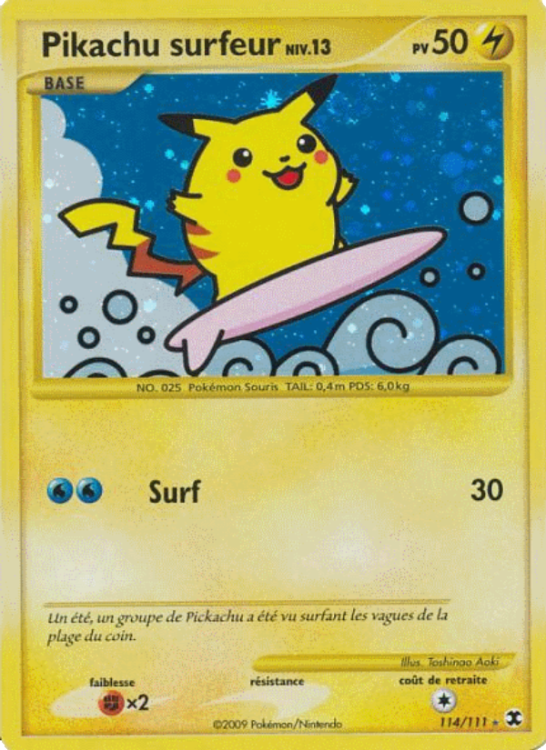 Pikachu surfeur Niv. 13