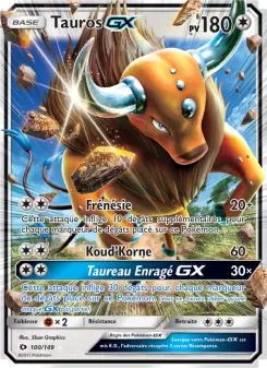 Carte Pokémon Tauros GX