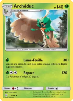 Carte Pokémon Archéduc
