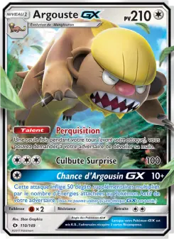 Carte Pokémon Argouste GX