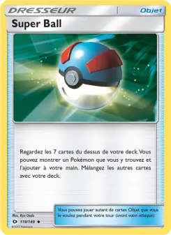 Photo carte Pokemon Super Ball Soleil et Lune 119/149