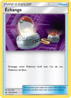 Photo carte Pokemon Échange Soleil et Lune 132/149