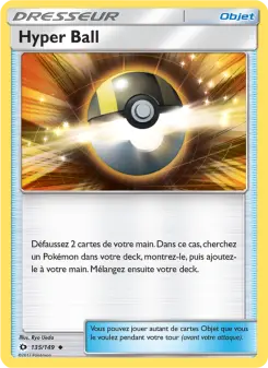 Photo carte Pokemon Hyper Ball Soleil et Lune 135/149