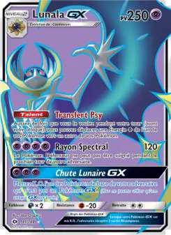 Carte Pokémon Lunala GX