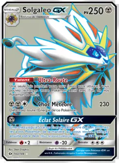 Carte Pokémon Solgaleo GX