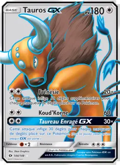 Carte Pokémon Tauros GX