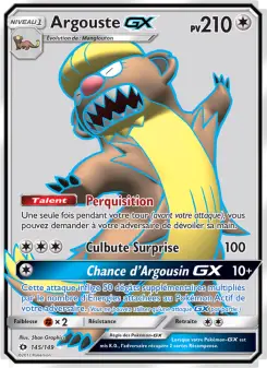 Carte Pokémon Argouste GX