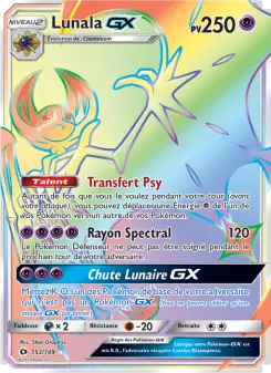 Carte Pokémon Lunala GX