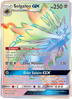 Carte Pokémon Solgaleo GX