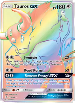 Carte Pokémon Tauros GX