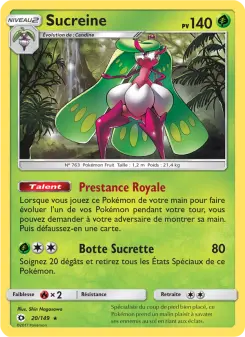 Carte Pokémon Sucreine