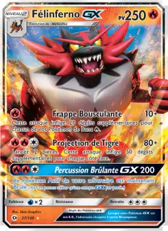 Carte Pokémon Félinferno GX
