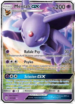 Carte Pokémon Mentali GX