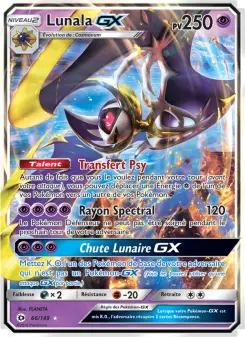 Photo carte Pokemon Lunala GX Soleil et Lune 66/149