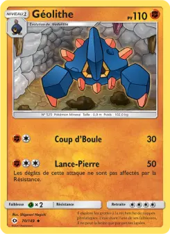 Carte Pokémon Géolithe