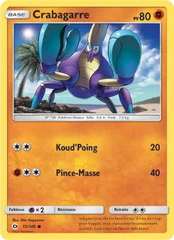 Carte Pokémon Crabagarre