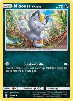 Carte Pokémon Miaouss d’Alola