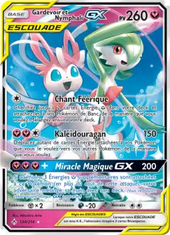 Carte Pokémon Gardevoir et Nymphali GX