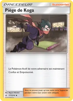 Carte Pokémon Piège de Koga