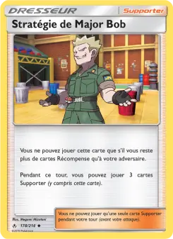 Carte Pokémon Stratégie de Major Bob