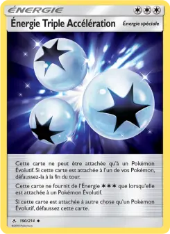 Photo carte Pokemon Énergie Triple Accélération Alliance Infaillible 190/214