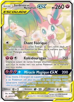 Carte Pokémon Gardevoir et Nymphali GX