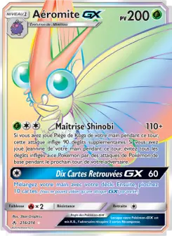 Carte Pokémon Aéromite GX