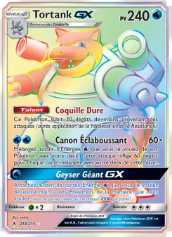 Carte Pokémon Tortank GX