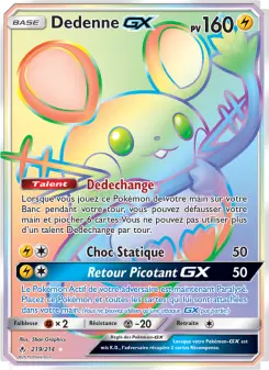 Carte Pokémon Dedenne GX