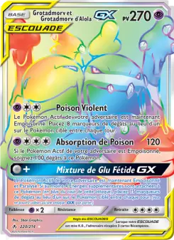 Carte Pokémon Grotadmorv et Grotadmorv d’Alola GX