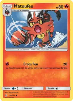 Carte Pokémon Matoufeu